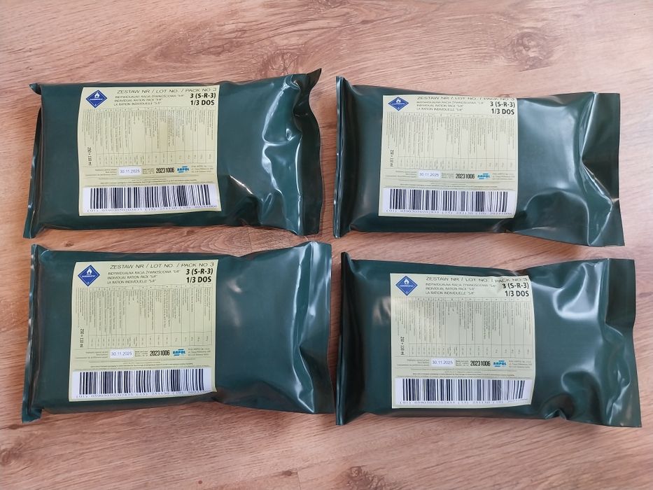 4 x Wojskowa racja żywnościowa S-R-3