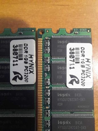 Оперативная память Hynix 2х1Gb DDR 1, 400 MHz