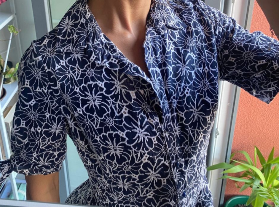 Vestido flores azul Globe