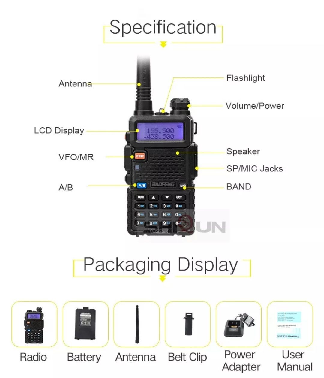 Портативная рація Baofeng uv-5R