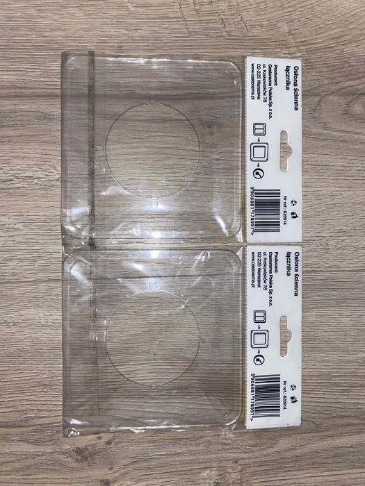 Osłona ścienna łącznika Diall natynkowa transparentna, 2 sztuki