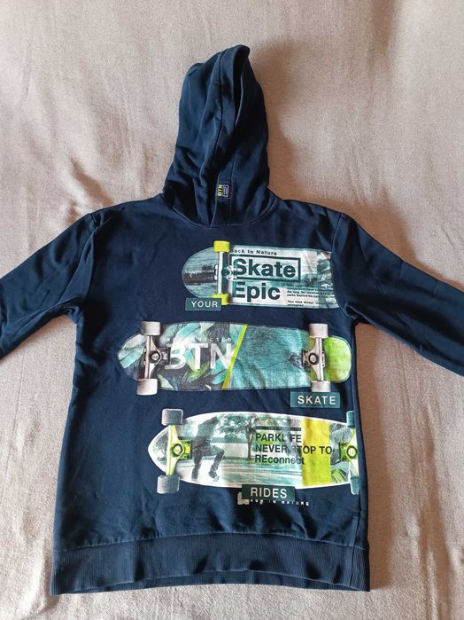 Sweat com capuz C&A, tamanho 158/164cm – 13/14 anos