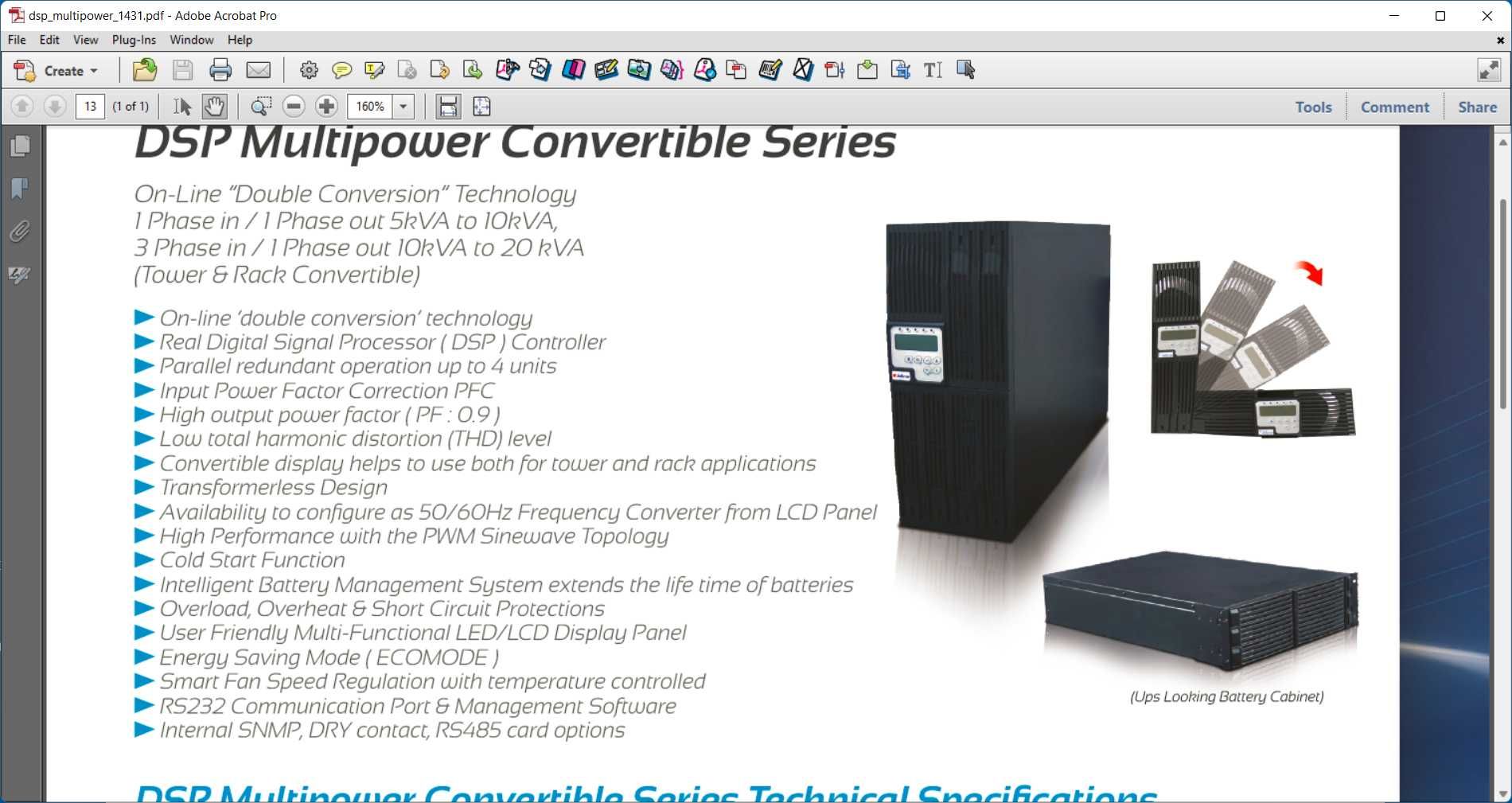 UPS Iinform, Multipower, online 6000 VA ,6kVA