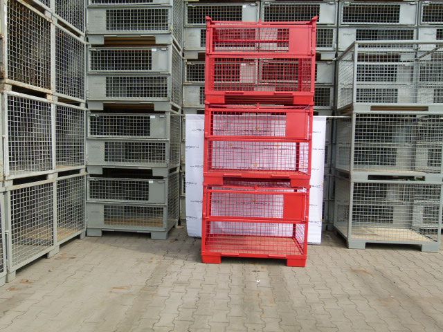 Gitterbox z klapą kosz druciany paleta metalowa giterbox uic ujc EPAL