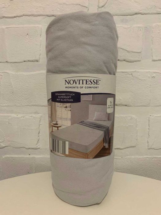 Простынь на резинке односпальная Фланель (100% Хлопок) - Германия