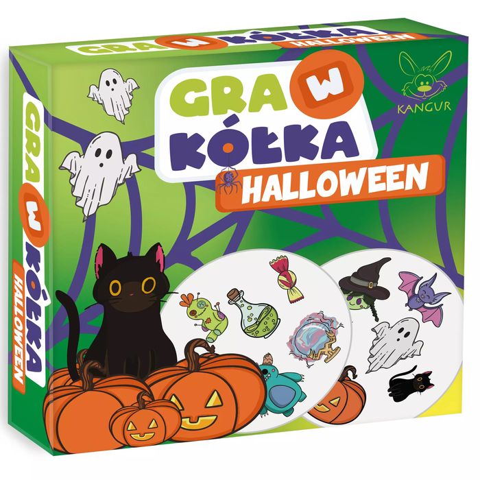 Gra w kółka. Halloween. Kangur