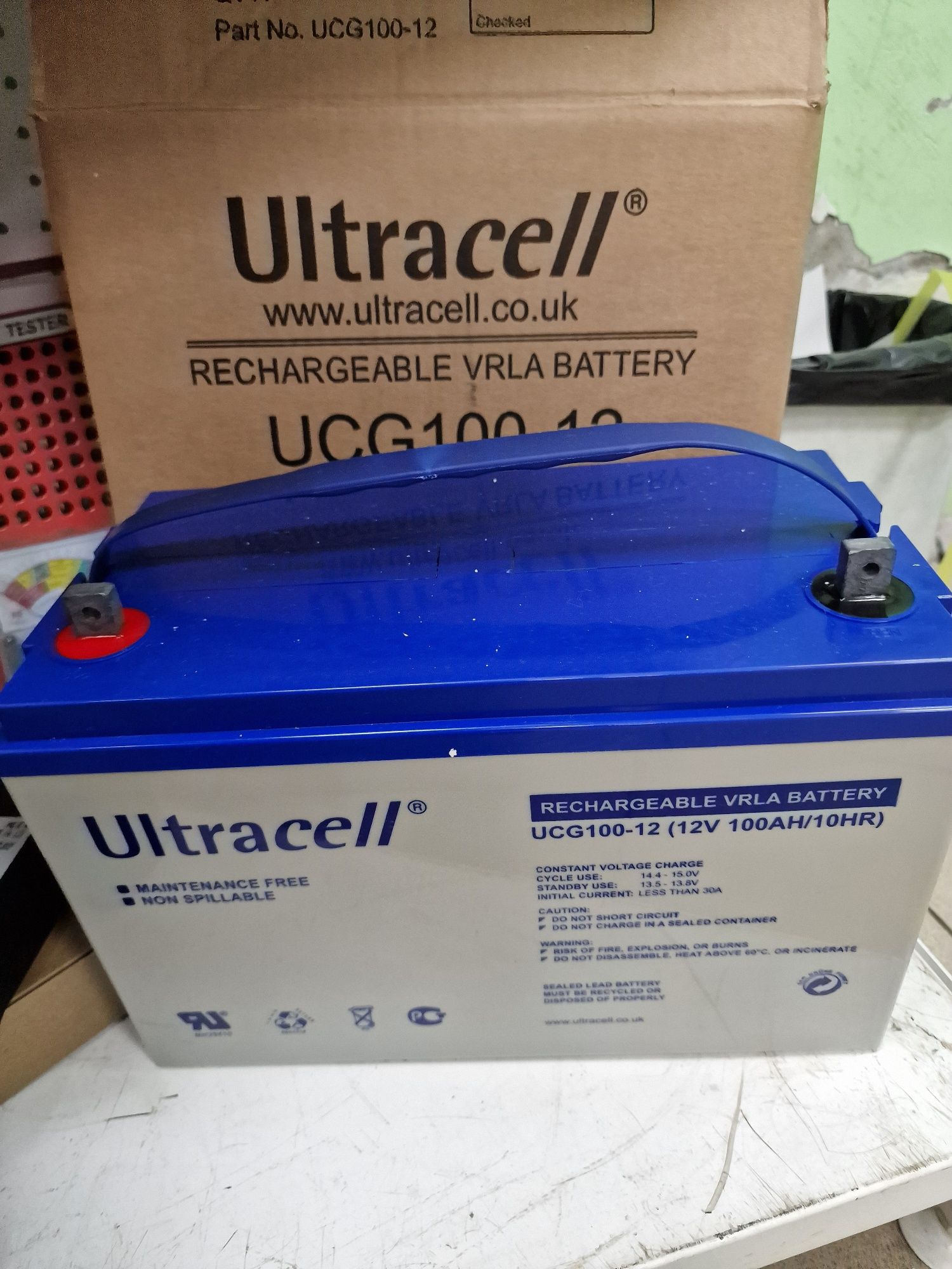 Акумулятор гелевий  Ultracell 100 ампер,Logicpower ,Lifepo4,тяговий