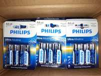 Pilhas PHILIPS do tipo AA e AAA disponíveis.  Alta qualidade.