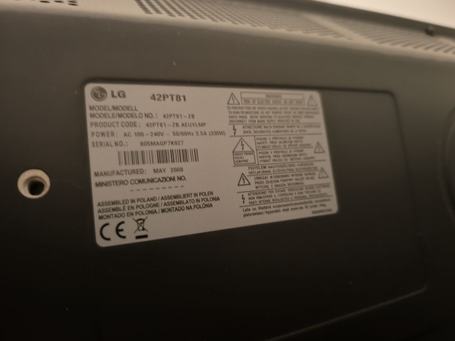 Telewizor plazma LG 42PT81