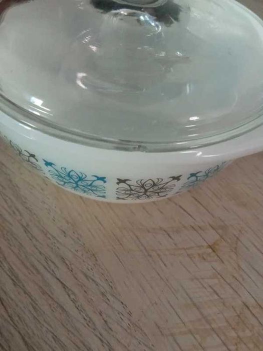 Taça Vintage JAJ Pyrex England (anos 60/70) com Tampa