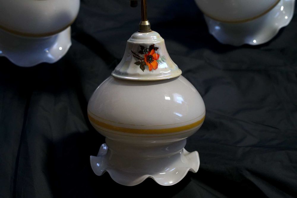 люстра керамика без повреждений комплект полный. 60 годы