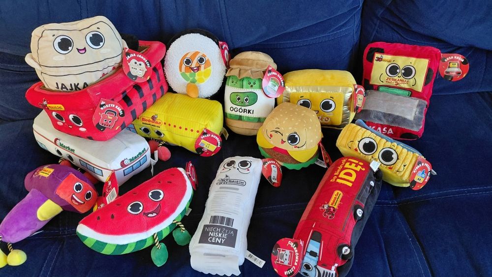 Nowe pluszaki z biedronki 9szt z metkami.