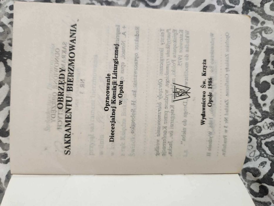 Sakrament bierzmowania obrzędy 1986