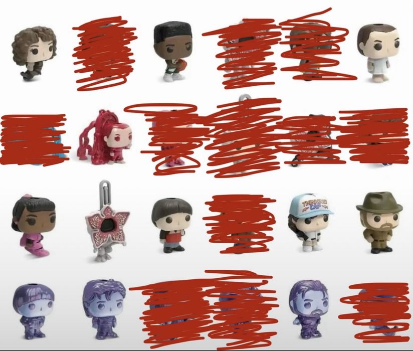 Фігурки kinder joy stranger things
