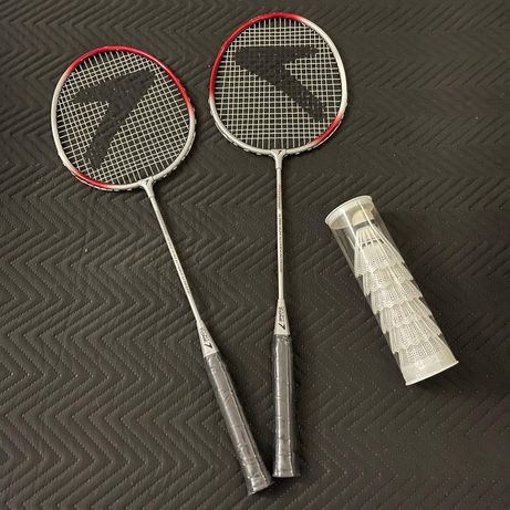 Conjunto raquetes de badminton
