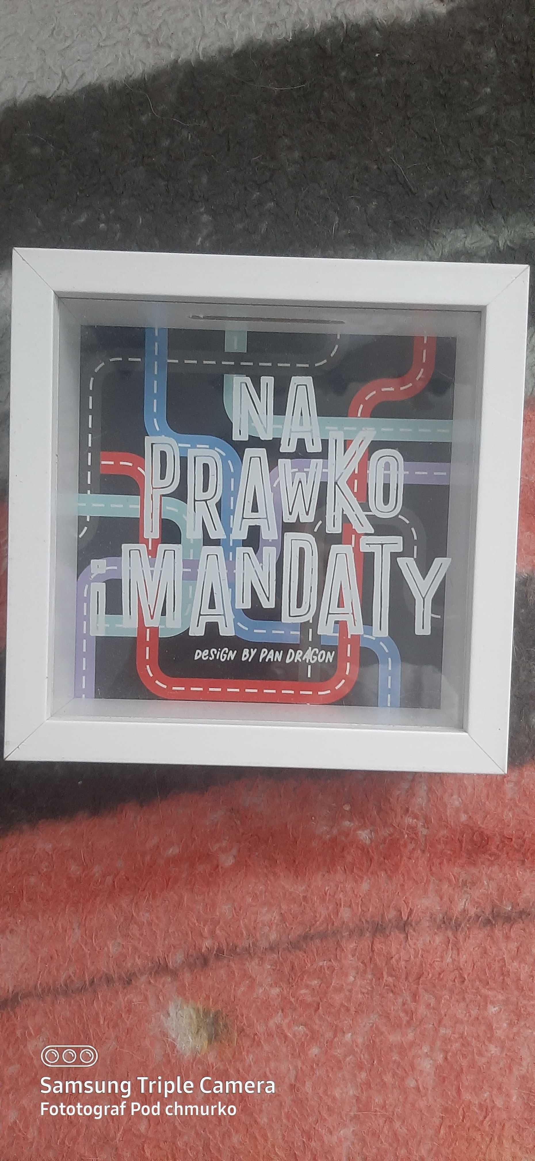 Skarbonka na prezent na prawko i mandaty