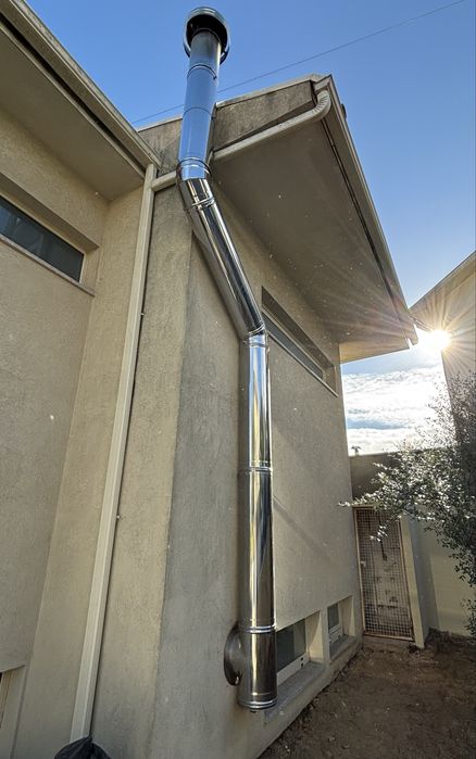 Chaminé em Inox para salamandra/fogão