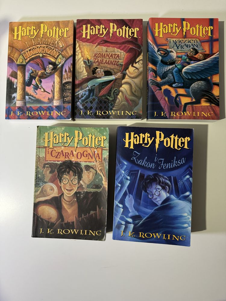 5 ksiazek Harry Potter