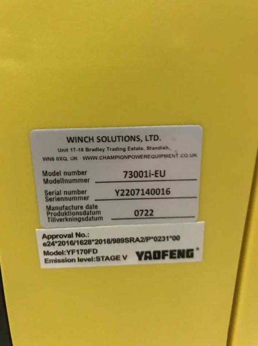 Инверторный генератор Champion 7300 3,5 кВт 73001i-E-EU (3500 Watt)