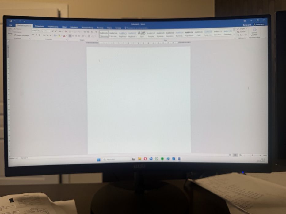 Monitor LED MSI Pro MP271C 27” 1920x1080 75 Hz Zakrzywiony jak nowy