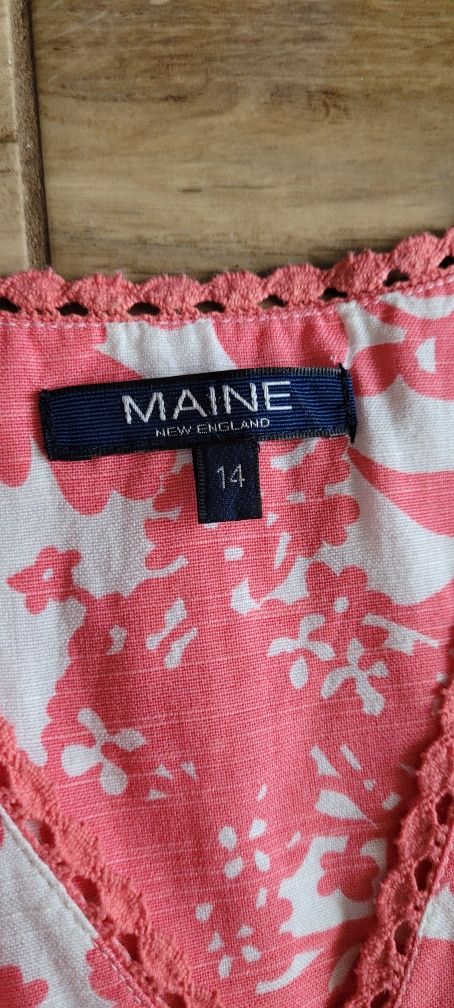 Bawełniana wzorzysta sukienka MAINE r.42