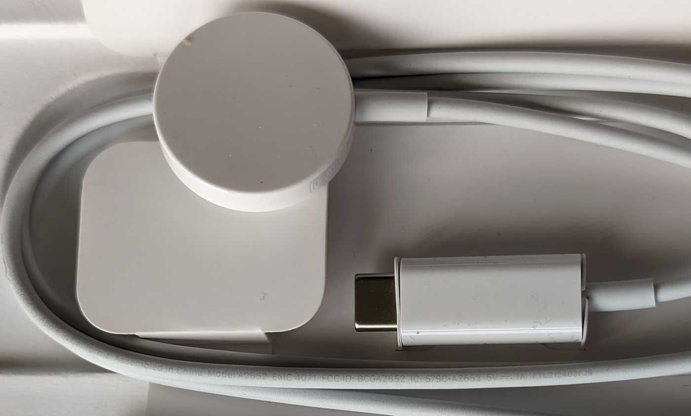 Зарядка Apple Watch Magnetic Fast Charger Typec C  кабель магнитный