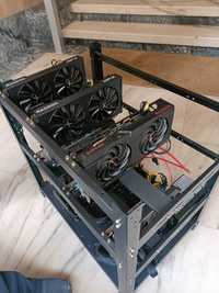 Rig Mineração (4x RX 6600, RX 6600 XT)