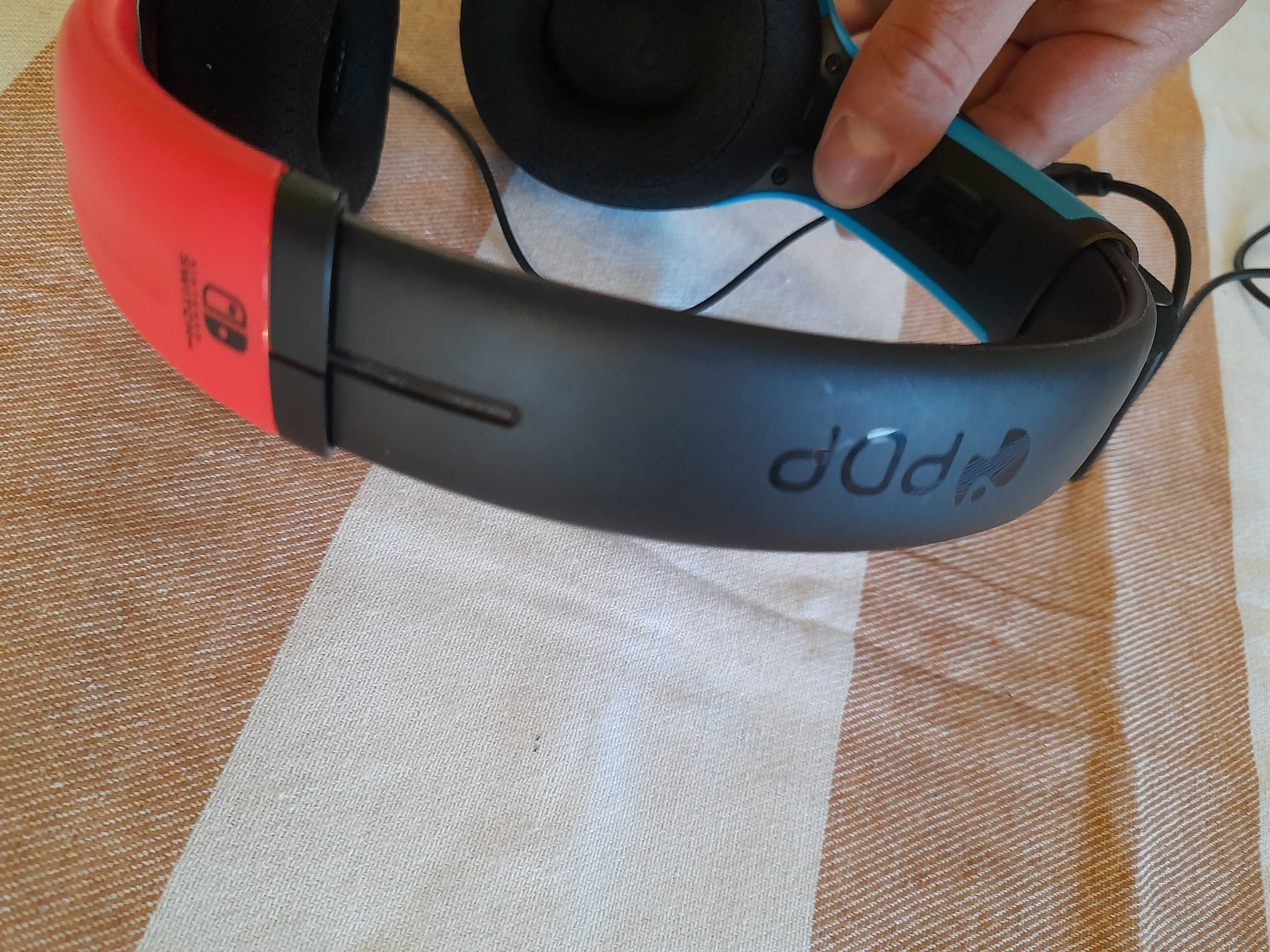 PDP Słuchawki do Nintendo SWITCH LVL40 red blue