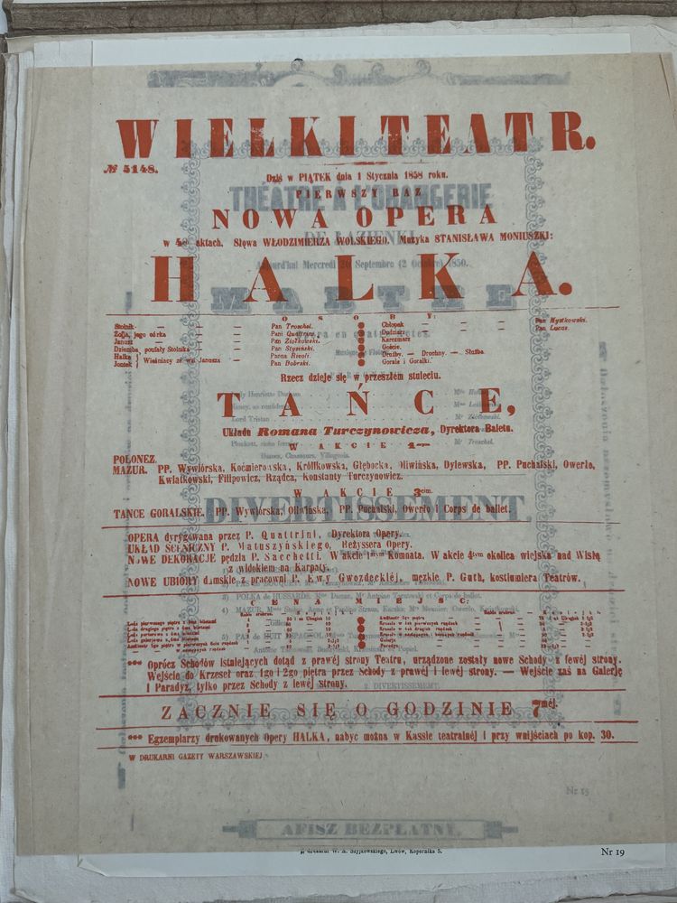 Polski Afisz Teatralny 1765 - 1939