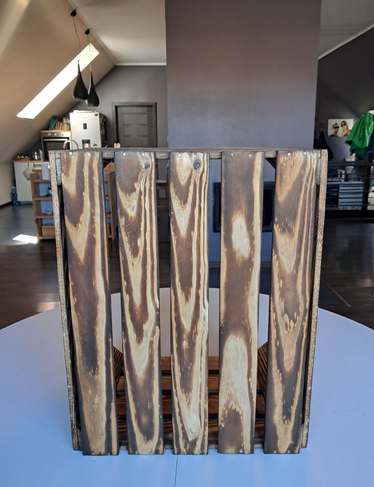 Skrzynka drewniana opalana 50x40x30 solidna nowa z przesyłką OLX