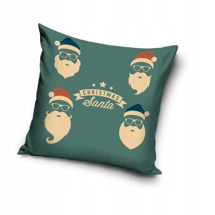 Poszewka na Poduszkę 40x40 Świąteczna Święta Zima Mikołaje Mikołaj