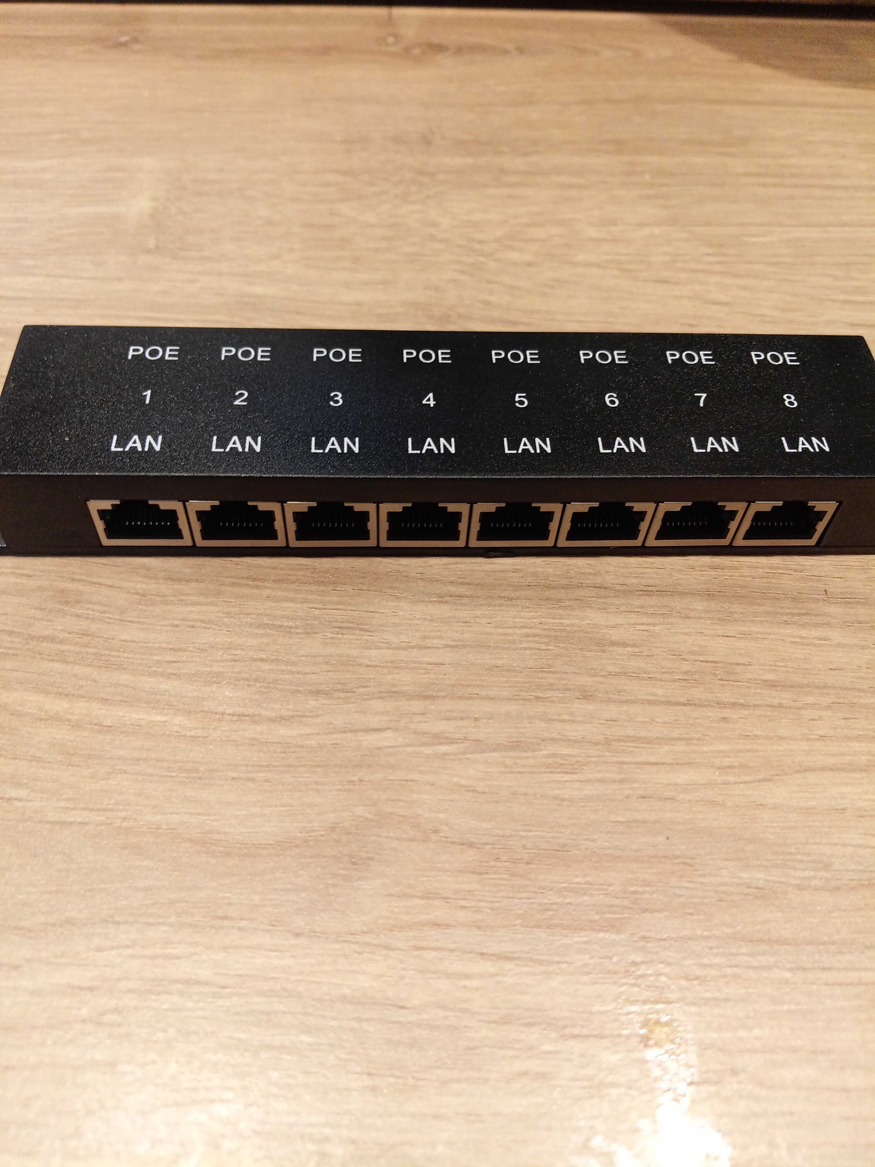 Adapter poE - LAN 8 kanałów