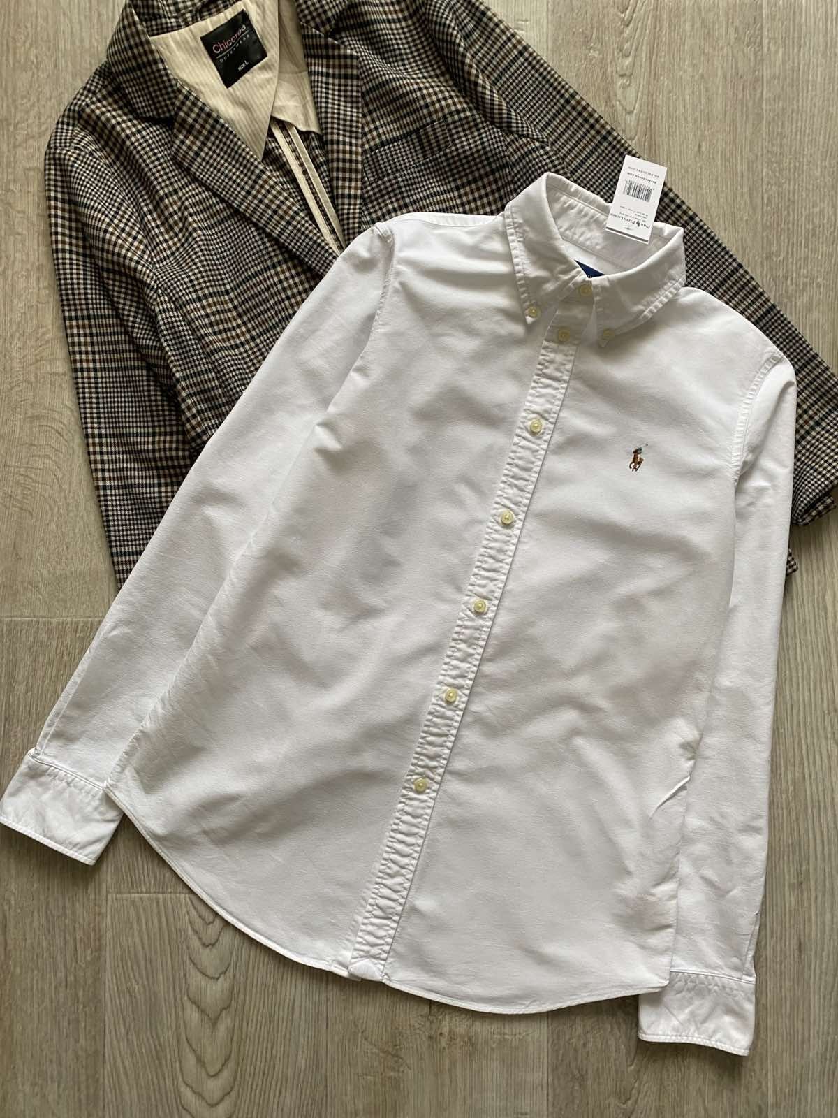 Polo Ralph Lauren базовая белая рубашка, женская рубашка, блузка
