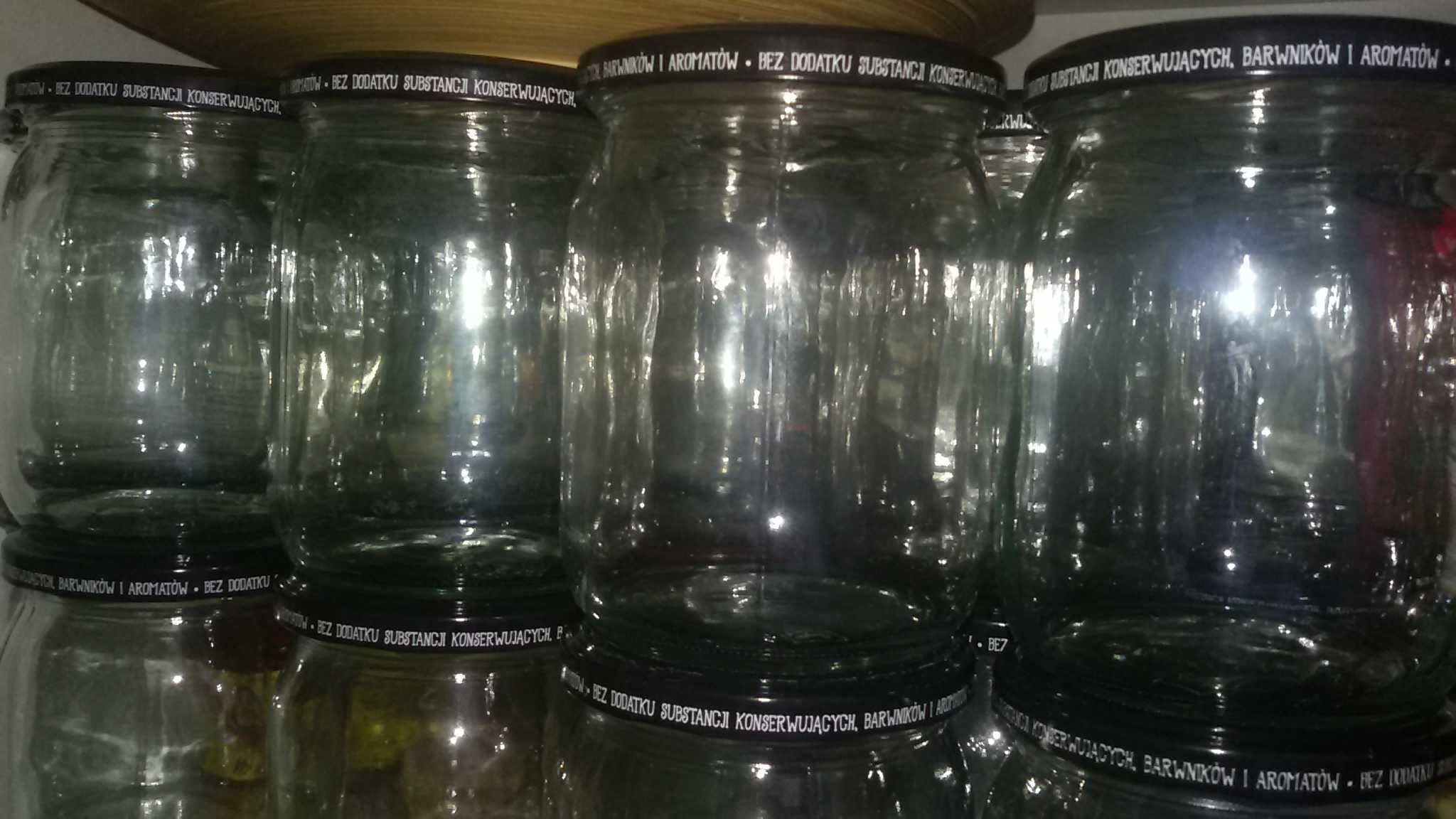 SŁOIKI 500 ml + nakrętki 6 zaczepowe_20 sztuk