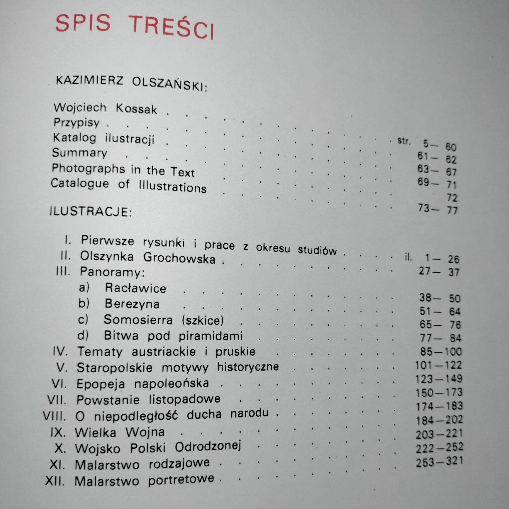 Książka album Wojciech Kossak Kazimierz Olszański 1982