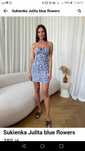 Sukienka Julita flowers short le collet lecollet