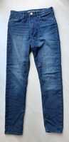 Ciemnoniebieskie jeansy H&M 146 Super Stretch