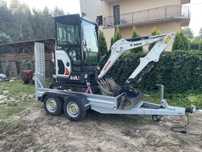 Minikoparka Bobcat E20Z wynajem , usługa
