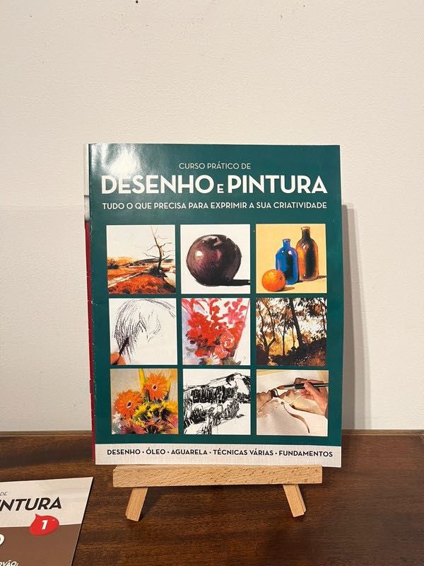 3 livros Curso Prático de Desenho novos
