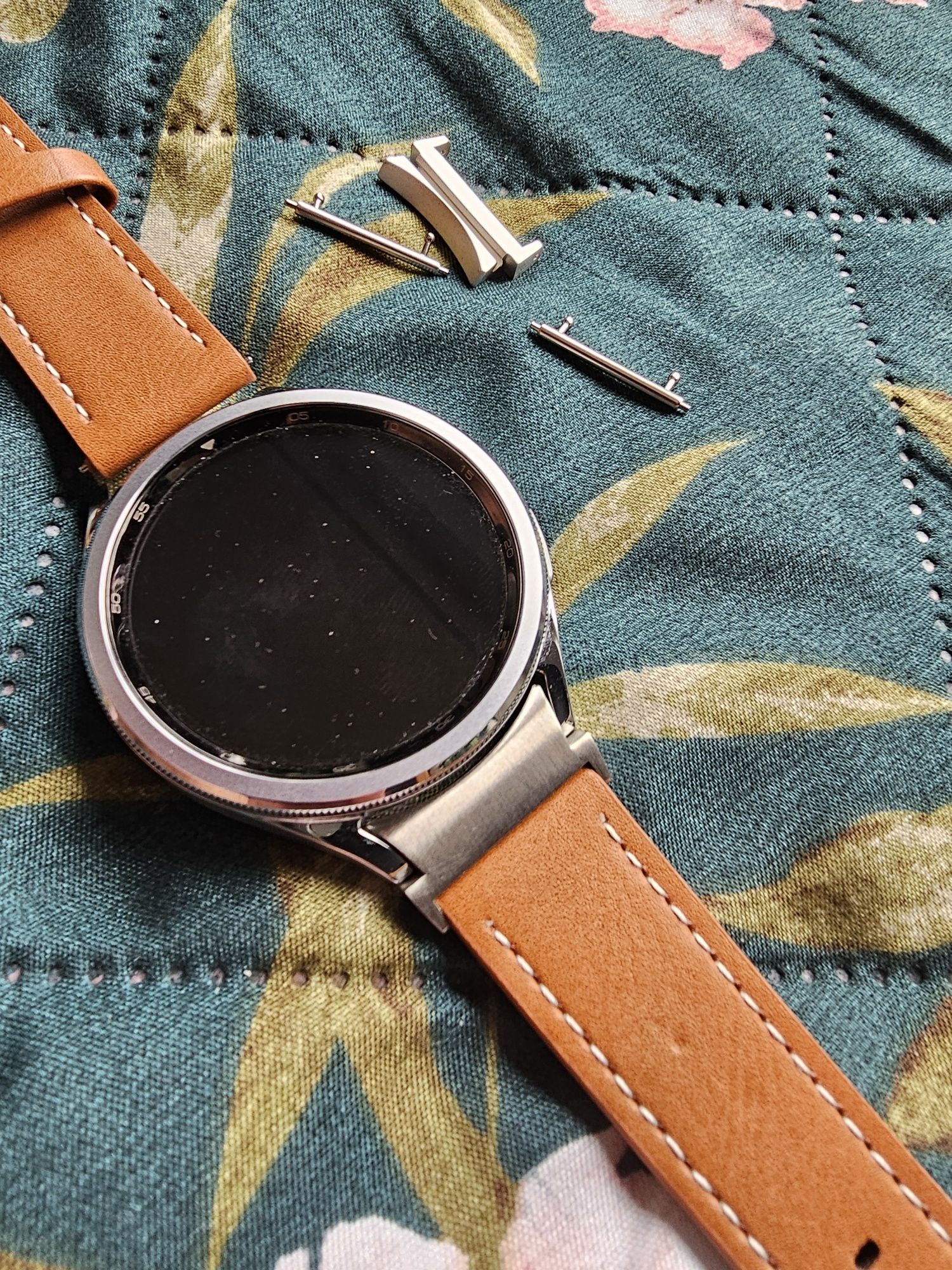 Pasek do Smartwatch Galaxy Samsung brązowy Watch6 Classic oraz inne Ga