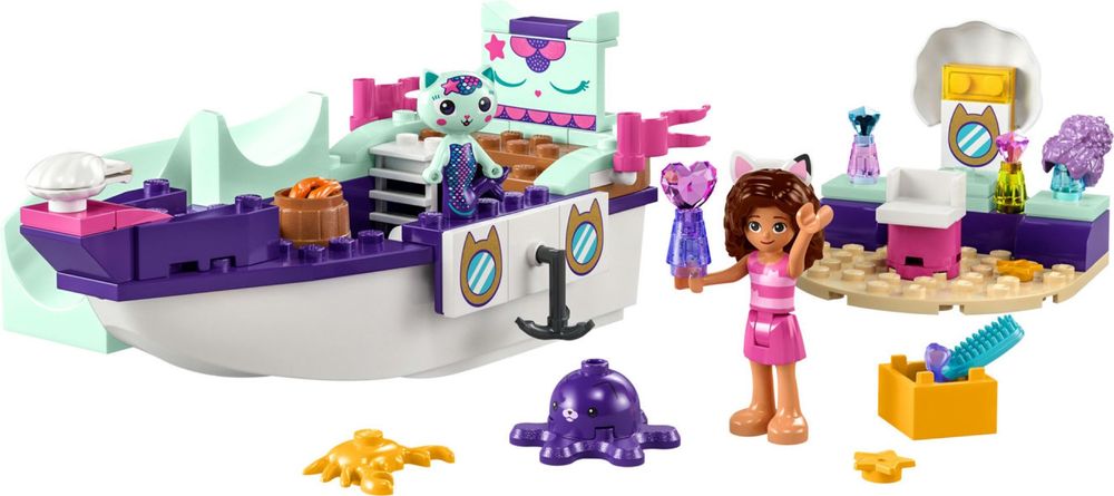 LEGO Gabby's Dollhouse Корабель і спа Ґаббі й Нявки (10786) лего
