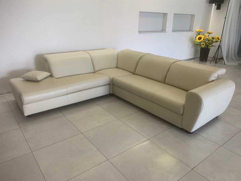 niemiecki narożnik 270x245 skóra naturalna jak nowy