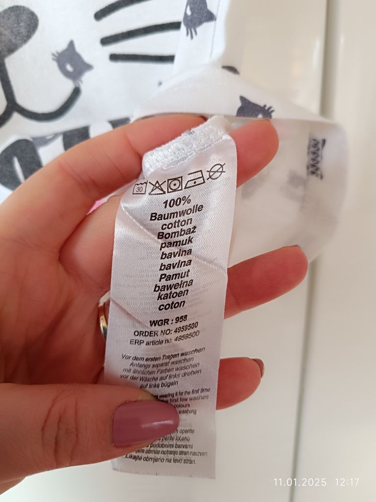 Koszulka bawełniana Kiki&Koko Meow r 116