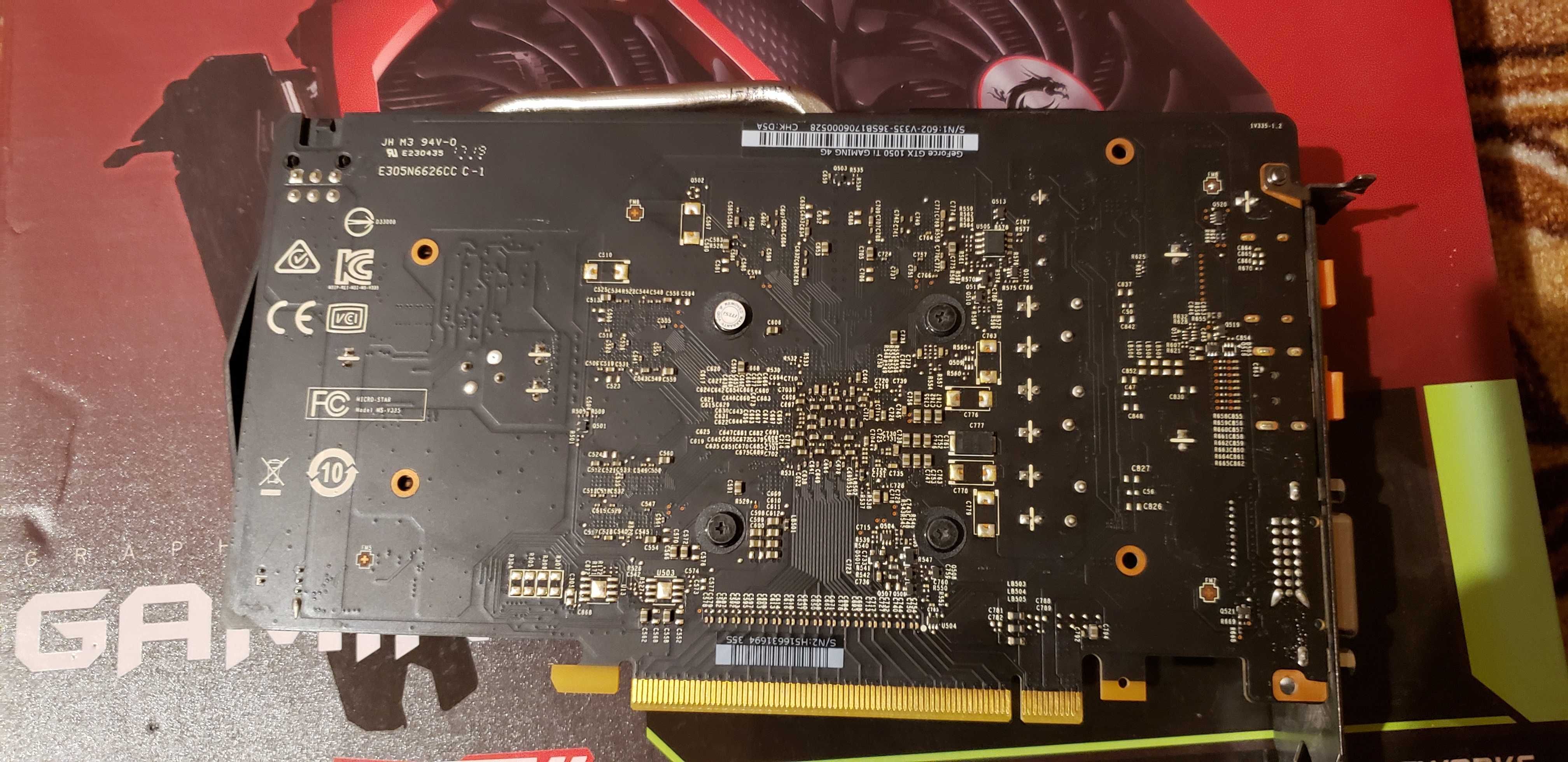 Відеокарта MSI GeForce GTX 1050Ti