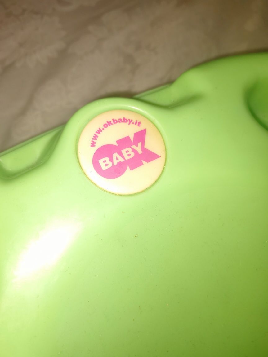 Ванночка для немовляти зелена okbaby
