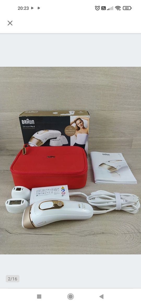 Braun Silk Expert Pro 5 Depilator + kosmetyczka OUTLET

Używany, niepe