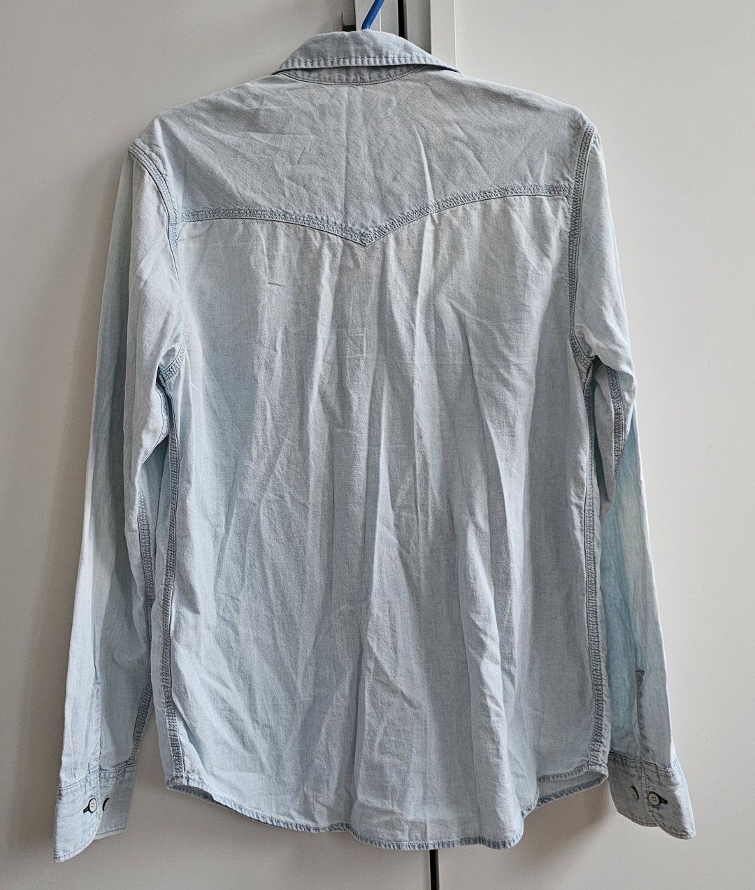 Levi's koszula jeansowa S niebieska babyblue standard levis
