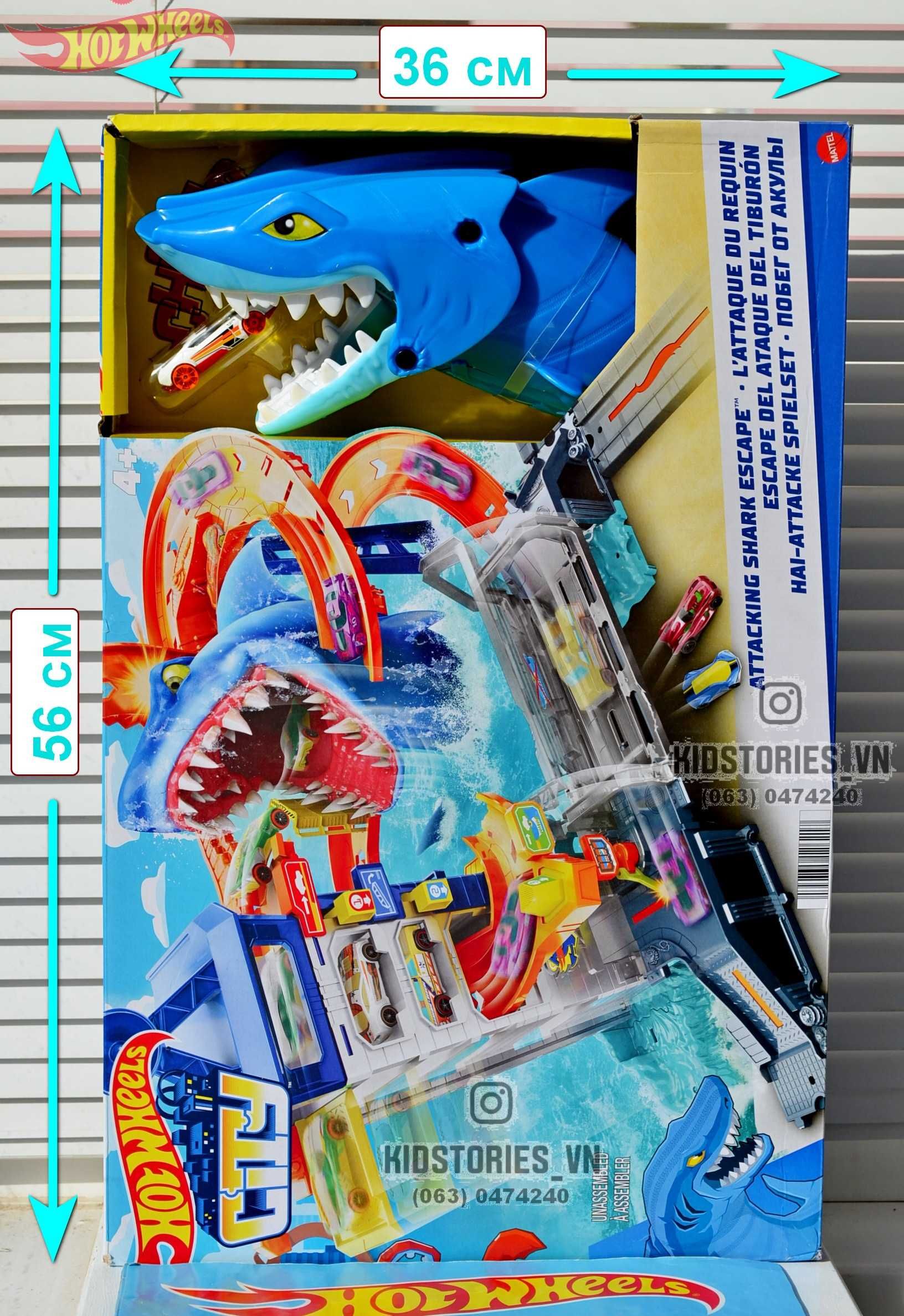 Трек Hot Wheels attacking shark escape акула Втеча від акули атака