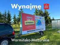 REKLAMA MOBILNA, przyczepka - laweta reklamowa