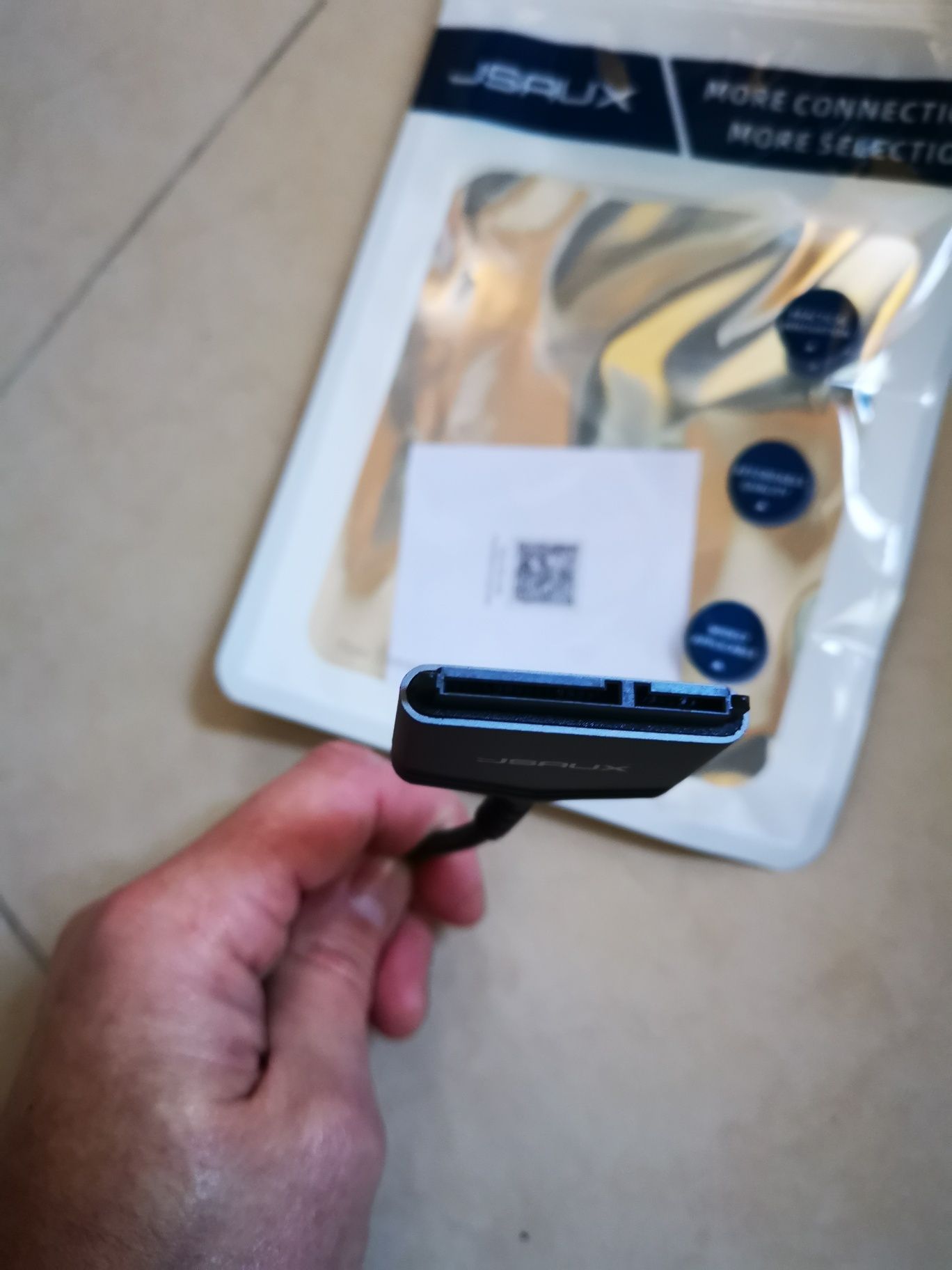 Cabo USB leitor de cartões novo com portes incluídos